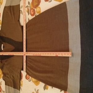 Coldwater Creek women xlarge brown, taupe, and gray sweater dress